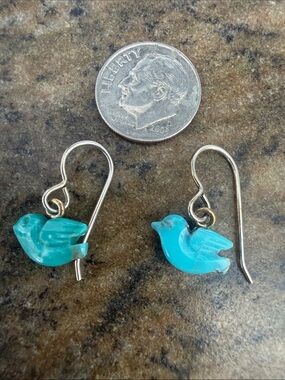 Jes MaHarry “Western Bluebird Earrings”. New with tags.
